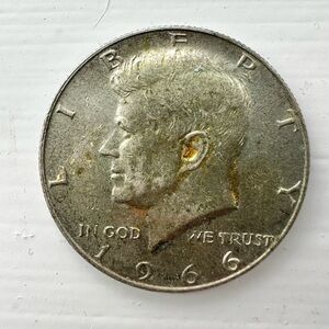 1966 Kennedy Half Dollar Silver Tone Coin